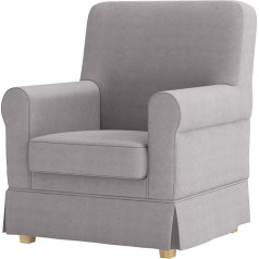 HomeTown Market Duable Ektorp Jennylund Chair Cover Replacement Compatible with IKEA Jennylund Armchair Cover Only (Polyester Flax Grey)