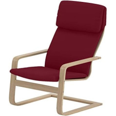 Nur abdecken! Sessel ist nicht im Lieferumfang enthalten! Der Pello Ersatzbezug Stuhlbezug ist speziell für den Bezug Compatible for Ikea Pello Chair gefertigtAbdeckung (Cotton Red)