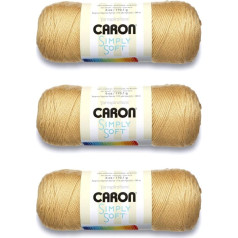 Caron Simply Soft Autumn Acrylic Corn Yarn - 3 vnt. - 170g - 4 Medium (Worsted) - 300m - Mezgimas/mezgimas