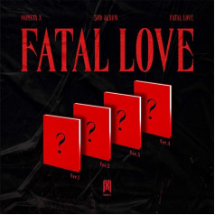 Monsta X Fatal Love 3. albums [3. versija] (Ietver iepriekšēja pasūtījuma priekšrocības : Slēptā vēstījuma karte, Salocīts plakāts, Pārdevēja dāvana: nejaušs Monsta X caurspīdīgu fotokaršu komplekts)