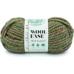 Lion Brand dzija Wool-Ease Thick and Fast Yarn Mīksta, apjomīga dzija adīšanai, tamborēšanai un amatniecībai, 1 šķeteris - Marsh