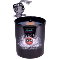 Naturally Wicked Voodoo Protection Candle | Inc Voodoo Doll & Crystal Stick | Vegan Crystal Magic Candle