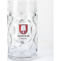 1 litra Spaten Stikla alus krūze ar logotipu Spaten