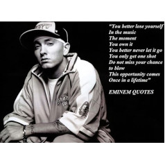 Liels (A2 61 x 40,6 cm) motivierendem Spruch Poster Druck Bild (Eminem)