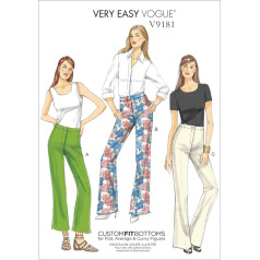 Vogue Patterns 9181 E5, Damenhosen, Größen 42-50