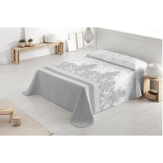 Degrees home Classic - Tagesdecke für Bett 105 - Tagesdecke Bouti Bett - Frühling, Sommer - 200 x 260 cm, Grau