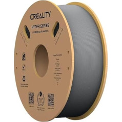 Creality PLA filaments, 1,75 mm diametrs 600 mm/s augstam drukāšanas ātrumam, -0,03 mm izmēru precizitāte augstas precizitātes drukai, augsta šķidruma pakāpe un ātra dzesēšana K1, K1 Max (pelēks)