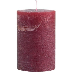 ukiyo Rustic Pillar Candle Tumši sarkana Dažādu izmēru bieza svece Adventes Ziemassvētku dekorēšana Adventes vainaga variants: Diametrs 10 cm, augstums 15 cm