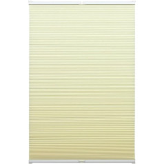 GARDINIA Wabenplissee zum Klemmen, Blickdichtes Faltrollo, Energiesparend, Alle Montage-Teile inklusive, EASYFIX Wabenplissee verspannt mit zwei Bedienschienen, Beige, 80 x 130 cm (BxH)