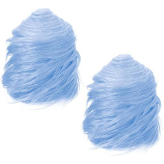 PATIKIL Pack of 2 Plush Faux Fur Fabric Precut Strips 59 x 4 collas pūkains mākslīgās kažokādas loku amatniecības Ziemassvētku Halloween Gnome bārda Blue