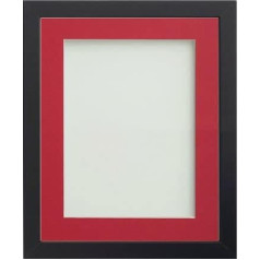 Frame Company Allington A2 A3 melns perspex foto rāmis ar sarkanu stiprinājumu