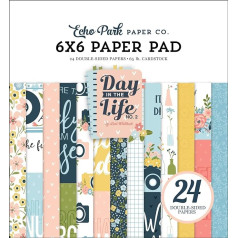 Echo Park Paper Company Day in The Life Nr. 2 6 x 6 collas, daudzkrāsains