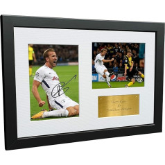 Harry Kane Tottenham Hotspur Spurs Parakstīts autogrāfs Foto rāmis Dāvana 12x8 A4 A4