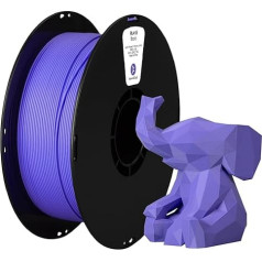 PLA filaments 1,75 mm, 3D drukāšanas filaments, palielināta izturība, izmēru precizitāte +/- 0,03 mm, 1 kg spole (2,2 lbs), piemērots lielākajai daļai FDM printeru, gaiši violets krāsā