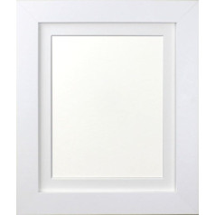 Frames By Post Metro Photo Frame White with Mount Light Grey