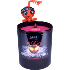 Naturally Wicked Voodoo Power Candle | Inc Voodoo Doll & Crystal Stick | Vegan Crystal Magic Candle