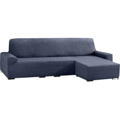 Eysa Aquiles elastīgs dīvāns überwurf Chaise Longue kurzer arm rechts, frontalsicht, Farbe 03-blau, Polyester-Baumwolle, 43 x 37 x 14 cm