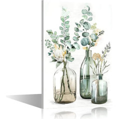 Home Decor Vase Art Sienas māksla Plakāti un izdrukas 1 gab Merlin Jar Pictures House Decor Flower Plants Plakāti un izdrukas Iespieddarbi uz audekla, gatavs karājas (16