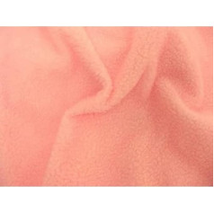 Mākslīgās kažokādas SHERPA FLEECE aitādas auduma materiāls - BABY PINK