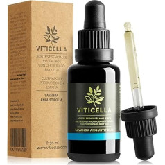 Viticella, Tīra lavandas ēteriskā eļļa 30 ml Ēteriskās eļļas difuzoram un masāžas eļļai Īsta lavandas eļļa