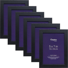 Hampton Frames Oxford OXF57NGX-6PK Черная акриловая фоторамка 13 x 18 см (упаковка из 6)