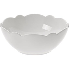 Alessi Porcelāna bļoda ar reljefa rotājumu, balta, 4 gab., Alessi Dressed Porcelain Bowl with Relief Decoration, White - Set of 4