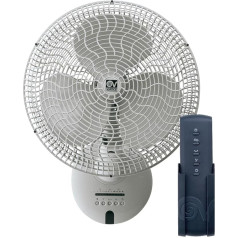 Vortice Sienas un griestu ventilators ar tālvadības pulti un taimeri - kluss un jaudīgs Diametrs 40 cm Gordon W 40 Lg, balts, balts, 30 cm