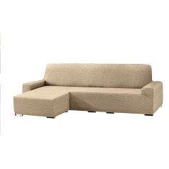 Eysa Aquiles elastīgs dīvāns überwurf Chaise Longue kurzer arm Links, frontāls, Farbe 01-beige, Polyester-Baumwolle, 43 x 37 x 14 cm