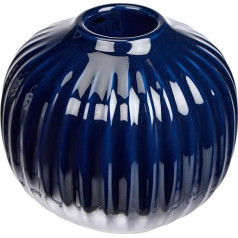 Kähler Candle Holder Round Diameter 7.5 cm Hammershøi Danish Design Handmade Blue