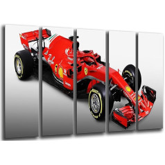 Formula 1 Ferrari F1 SF71-H Ferrari F1 2018 Sebastian Vettel Kimi Raikkonen Koka bilde 165 x 62 cm Foto kvalitātes izdruka Preces kods: 27114