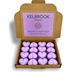 Kelbrook Aromas Лаванда и ромашка, 16 соевого воска, налитого вручную, с сильным ароматом, безопасного для веганов, подходящего для электрических в