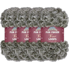 JubileeYarn Fun Finger Fur Loops Poliestera dzija - 200g/Ball - Strix - 4 bumbiņas