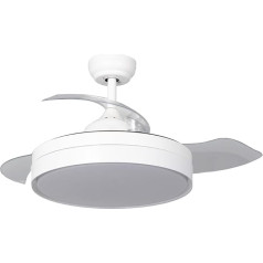 TECHBREY Dalori LED griestu ventilators balts 106 cm līdzstrāvas motors balts 165º