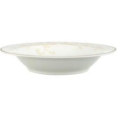 Villeroy & Boch 10-4390-3821 Ivoire Salatschale, Porzellan, Gold/Weiß/Beige, 44,5 x 33,2 x 4 cm, 1 Einheiten