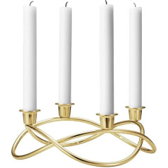 Georg Jensen Season Kerzenständer, Vergoldet