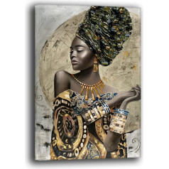 Modern Picture Woman Girl Africa Modern Pictures Living Room Wall XXL Large Canvas Print Wall Decoration Guļamistaba Virtuve (30 x 40 cm, 8)