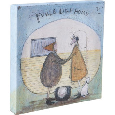 Sam Toft WDC91667 30 x 30 cm Feels Like Home Drukas uz audekla, daudzkrāsains, 30 x 30 cm