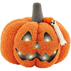 Mud Pie Sherpa Jack-o-Lantern spilvens, 8