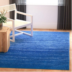 SAFAVIEH Modern Ombre Teppich für Wohnzimmer, Esszimmer, Schlafzimmer - Adirondack Collection, Kurzer Flor, Hellblau und Dunkelblau, 122 X 183 cm