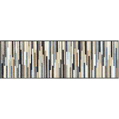 mazgāt+žāvēt Fußmatte, Mikado Stripes nature 60x180 cm, innen und außen, waschbar