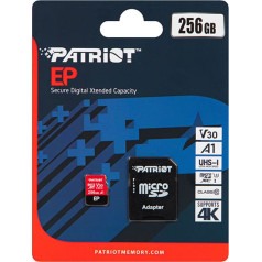 66-317# Microsdxc 256 gb karte+adapteris sd patriot