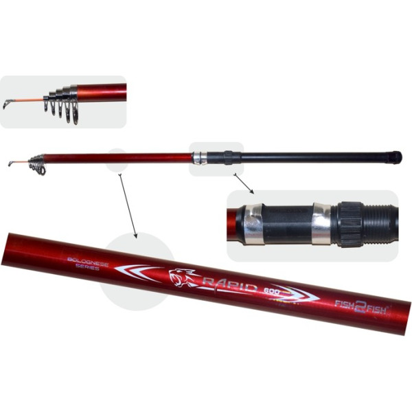 Makšķerkāts LB Fish2Fish «RAPID Long Red»