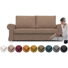 ‎Comfortly komfortabls pārvalks Backabro 3vietīgam dīvānam, rezerves pārvalks, izturīgs, 5 gabali, mīksts, izturīgs, mazgājams audums, viegli tīrāms un nomaināms (kronis - antilope)