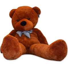 TE-Trend Bear Plush Bear Giant Cuddly Toy XXL Teddy Bear Giant Large Teddy Bear Plush Teddy 200 cm Dark Brown Brown