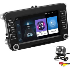 Goforjump 2 DIN Android 7 collu GPS navigācijas auto stereo radio atskaņotājs Bora Golf VW Polo Volkswagen Passat B6 B7 Touran ar atpakaļgaitas kameru