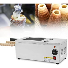 LBMED Kamin-Kuchenofen, Kommerzielle Elektrische Cake-Pop-Ausrollmaschine Mit 2 Rollen, Einstellbarer Unabhängiger Temperaturregelung (50-300 °) Und Automatischer Drehung Um 360 °, Hohe Produktion