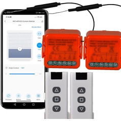 WiFi Rolladenschalter, HF-Fernbedienungen, Empfängermodul, elektrische Rolladensteuerung für Jalousien und Rollläden, 433 MHz, Timer-Steuermodul, Smart Life App (2)