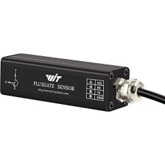 WitMotion HWT3100 Trīsasu elektroniskais kompass Ģeomagnētiskais sensors Magnetometrs Virziena leņķis Fluxgate Trīsdimensiju telpa Magnētiskā lauka lieluma mērīšana RS485 izeja 5V