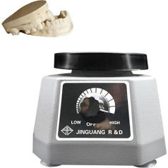 Zobu Oszillator,100W Runder Dental Gipsrüttler,Vibrator Shaker,Dental Lab Ausrüstung für Zahnärzte(Grau)