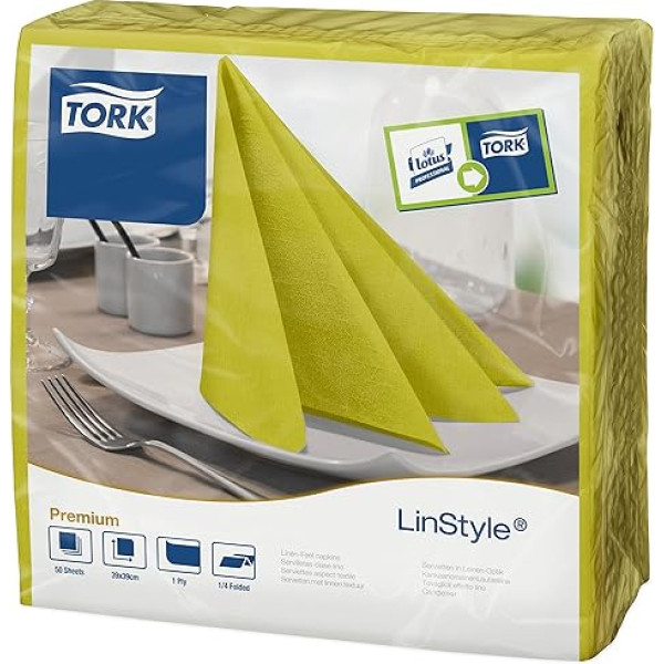 Tork Linstyle Dinnerservietten, Pistaziengrün, 50 Stück